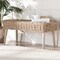 Bali & Pari Raisa Modern Bohemian Natural Kubu Rattan and Grey Acacia Wood Accent Bench 243-13544-ZORO - alternate 9